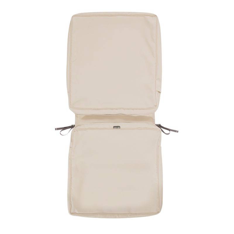 Classic Accessories 60-433-010301-RT Montlake Fadesafe Chair Cushion Cover, Antique Beige - 44 x 20 x 3 in.