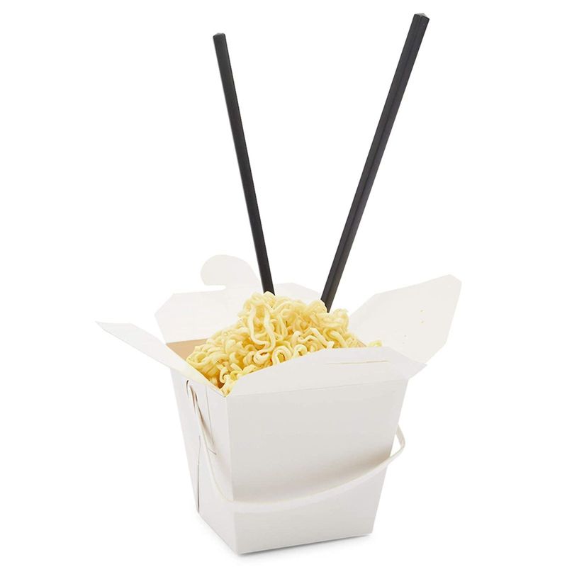 Stockroom Plus 50 Pack Take Out Boxes, White Paper To Go Food Containers (16 oz)