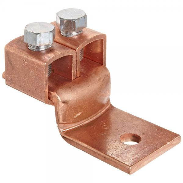 Morris Products 90536 Double Offset Mechanical Connector, Copper, 800A Rating, 1/0 - 500mcm Wire Range