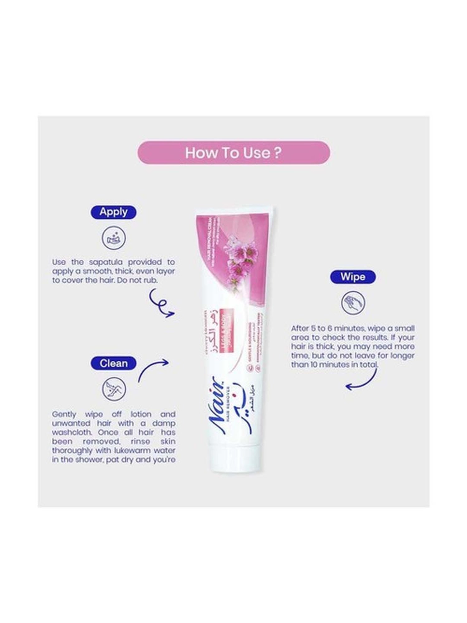 Nair Cherry Blossom Hair Removal Cream - 110 gm