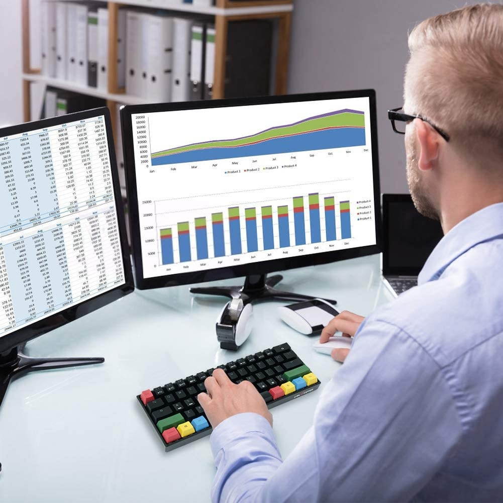 KW10 Rainbow PBT Doubleshot OEM Profile Keycap Set Compatible for Cherry MX, Kailh, Outemu, and Content Switches(Windows Version)