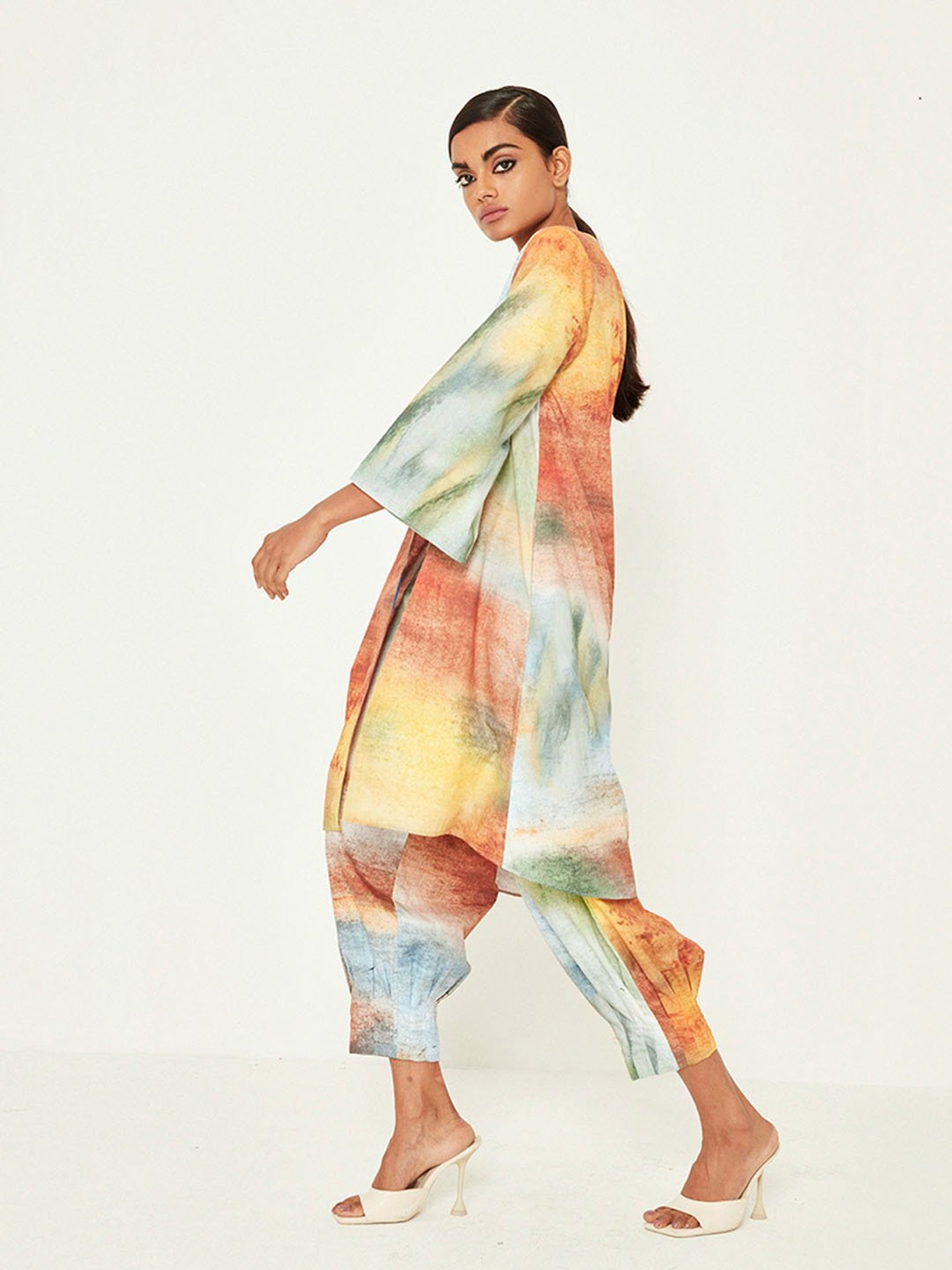 ANCESTRY Multicolor Printed Overlay Jacket