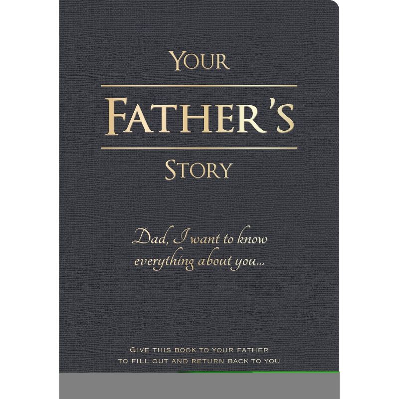 Your Father's Story Lined Journal Black - Piccadilly