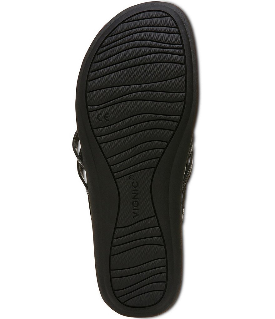 Vionic Alta Leather Thong Flat Sandals