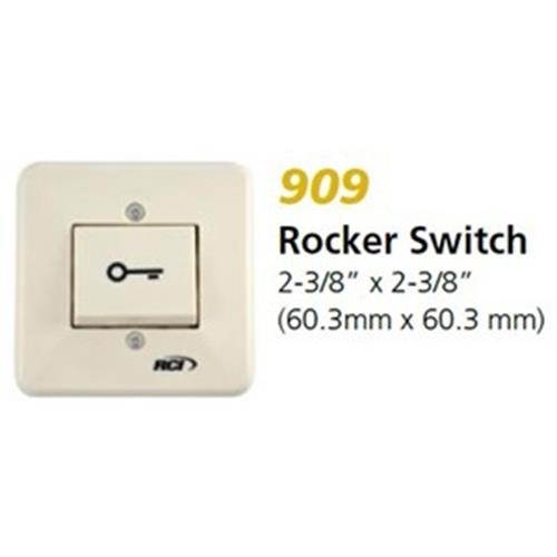 RUTHERFORD CONTROLS RCI Rocker Switch, Surface Mount, Momentary, Beige 909 S MOW