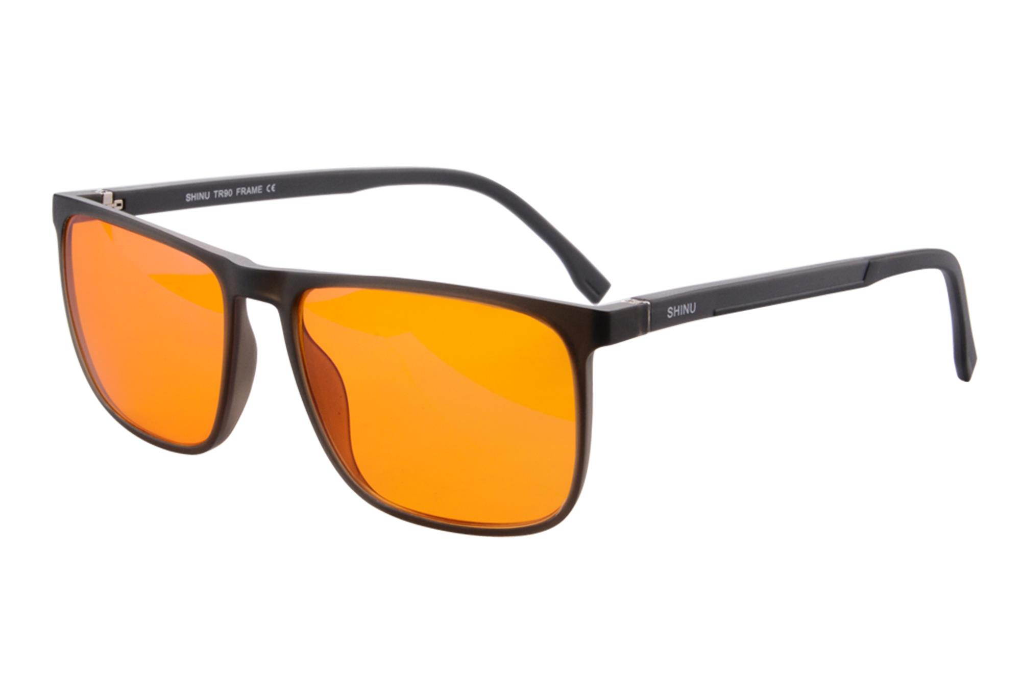 SHINU Monitor Users Anti Blue Light Computer Glasses Orange Lens and Driving Anti fatigue Computer Gaming glasses-SH078