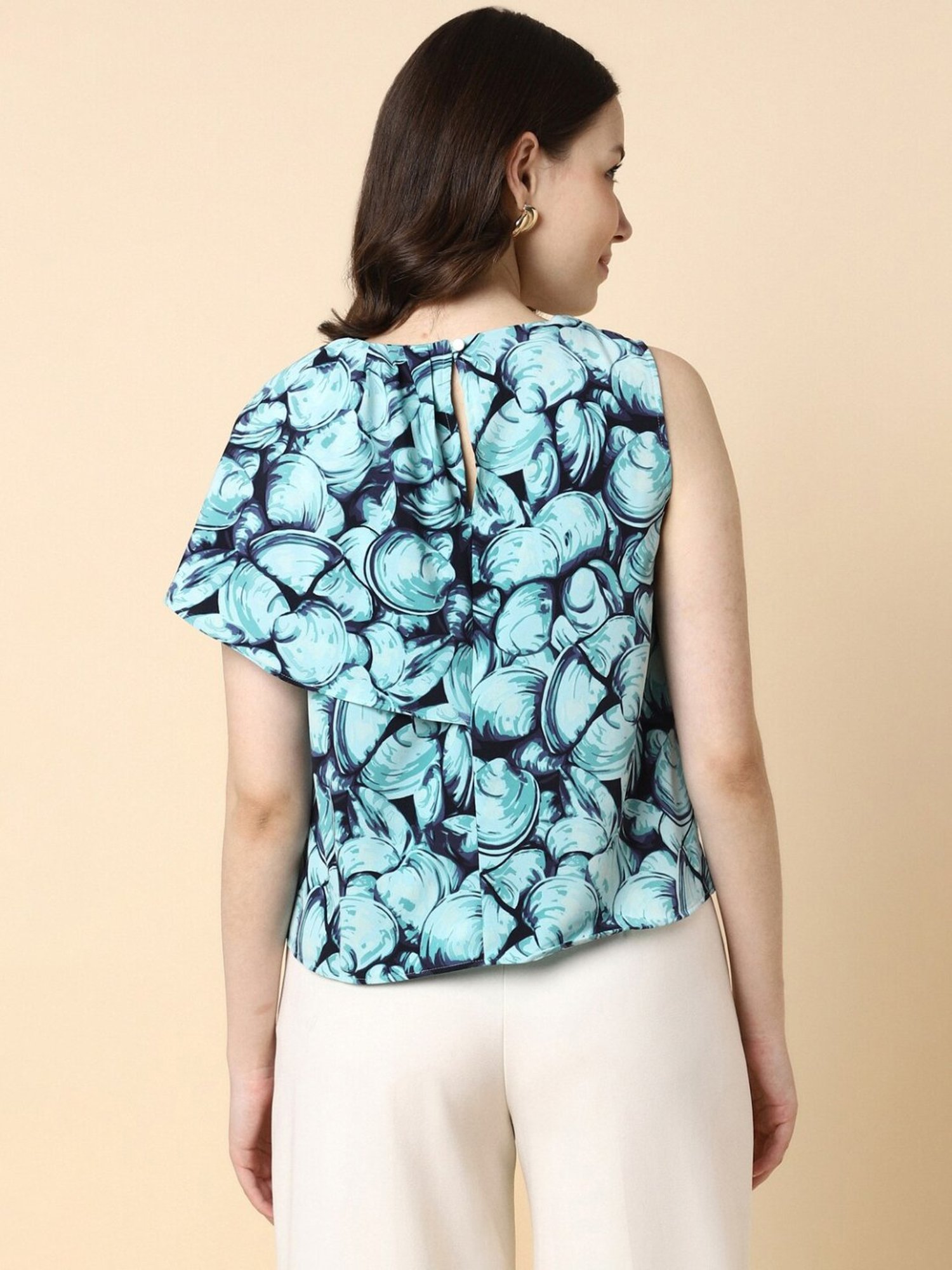 Allen Solly Blue Printed Top