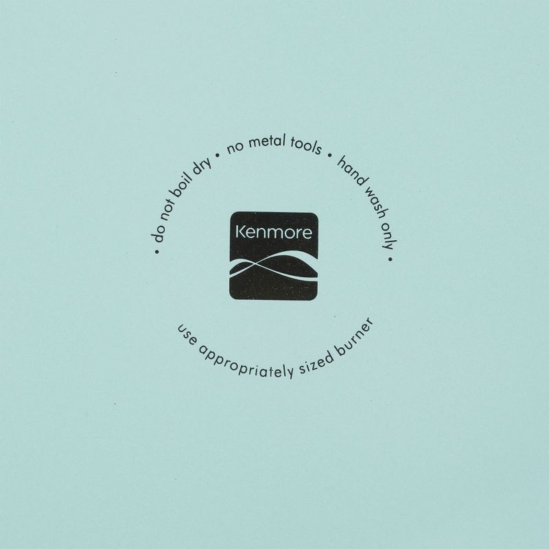 Kenmore 16 Quart Stainless Steel Pot in Blue with Steamer Insert and Glass Lid