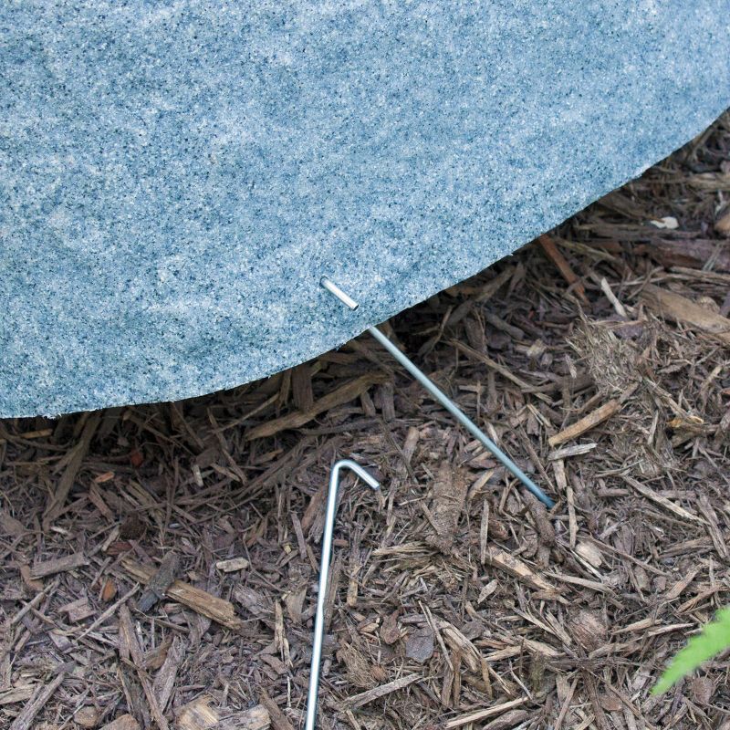 30" Textured Painted Garden Stone Extra Large - Gray - Emsco