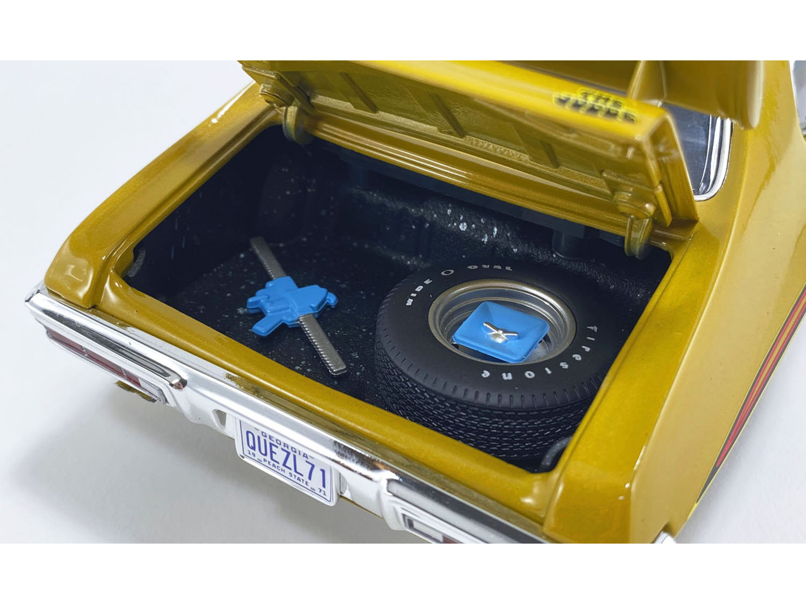 1967 Pontiac Bonneville Tyrol Blue Metallic with Blue Interior Limited Edition to 200 pieces Worldwide 1/43 Model Car by Goldvarg Collection