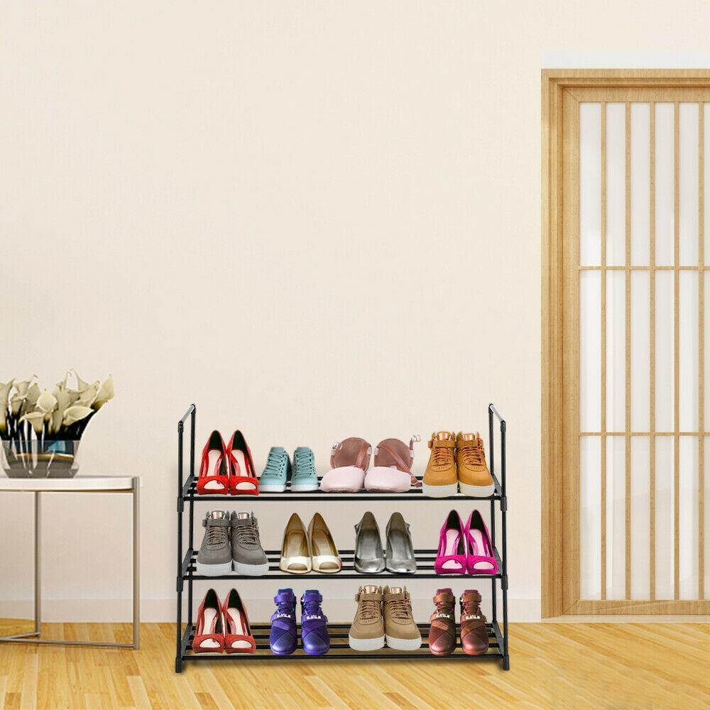 3/4/5/8 Tier Shoe Rack Storage Organizer Tower Free Standing Space Saving