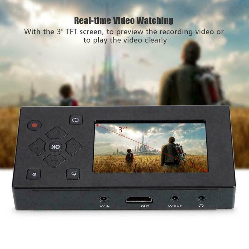 Lejiahong Camcorder Hi8 Tape Converter o Video Capture to Digital AV Recorder