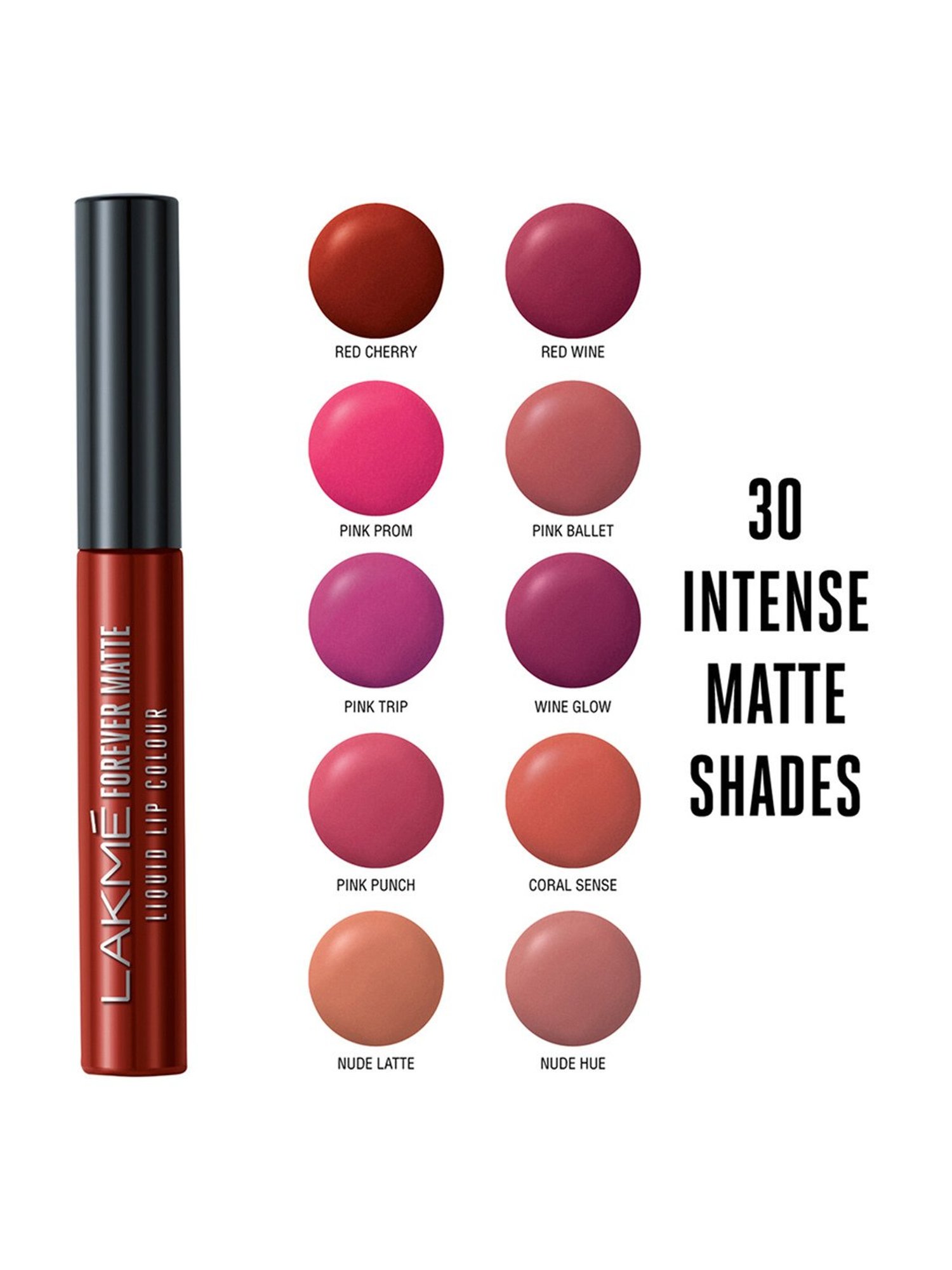 Lakme Forever Matte Liquid Lip Colour Coral Candy - 5.6 ml