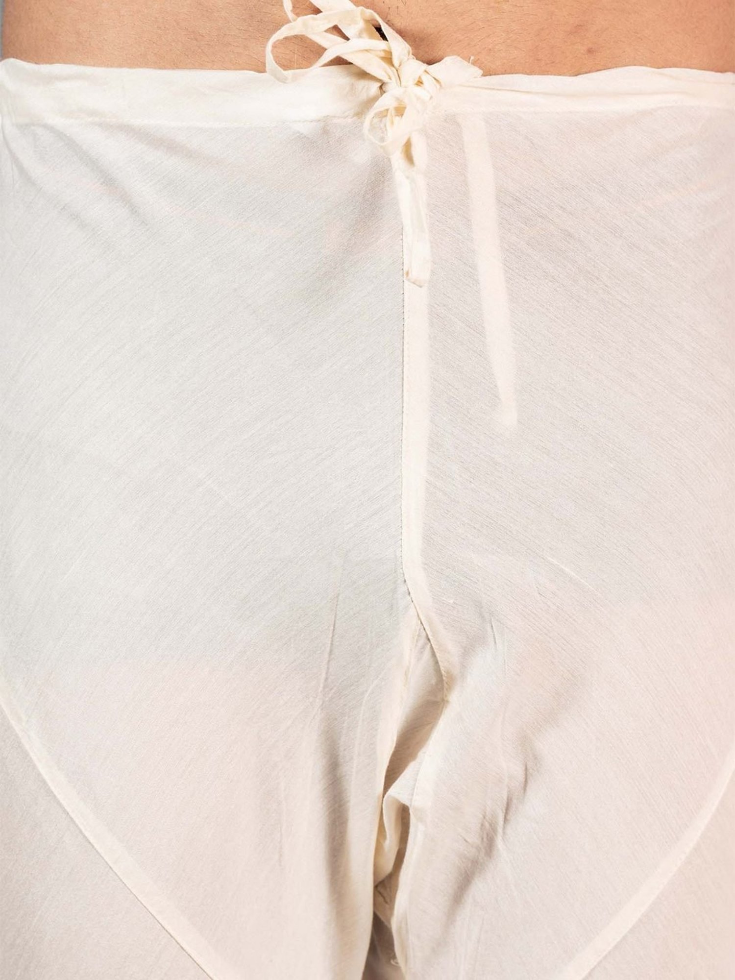 KISAH Black & White Cotton Regular Fit Sherwani Set