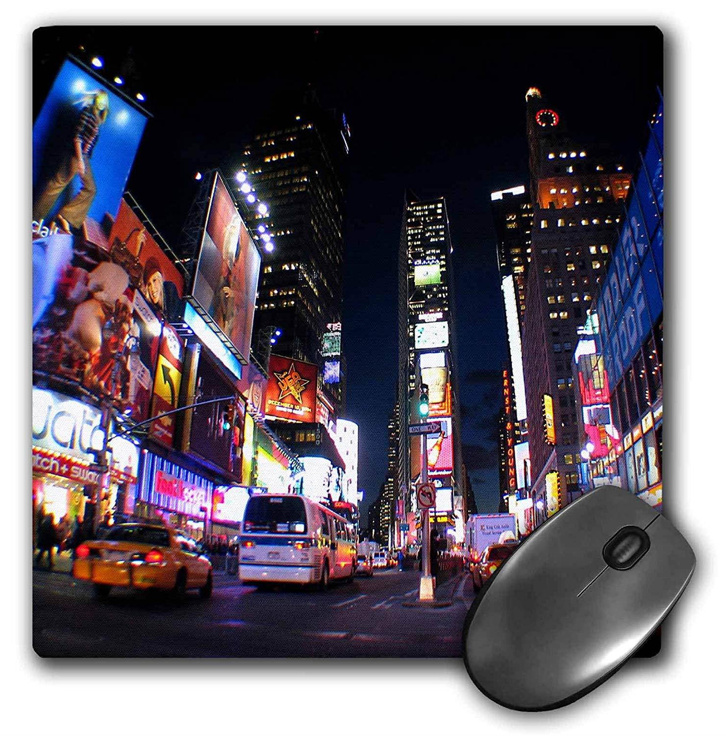 3dRose LLC 8 x 8 x 0.25 Inches Mouse Pad, New York City Times Square (mp_4788_1)