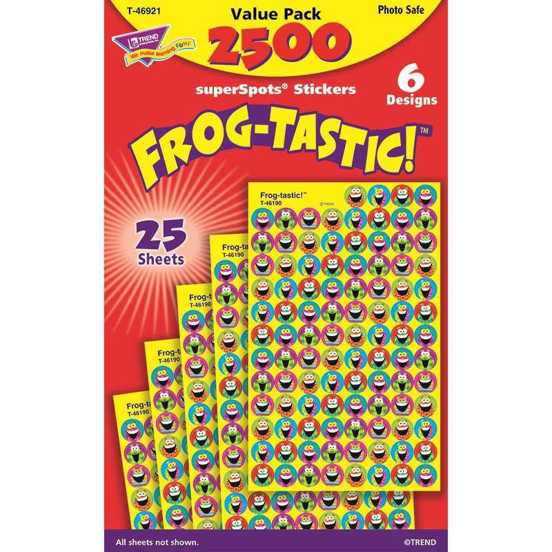 Trend Enterprises Inc. T-46921 Frog Tastic Superspots Stickers Value Pack
