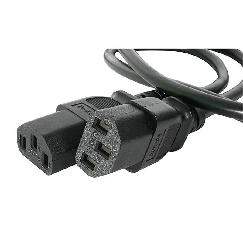 com 6 ft Computer Power Cord - NEMA 5-15P to 2X C13 - C13 Y-Cable - Power Cord Y Splitter Cable - Power Two Monitors at Once (PXT101Y)