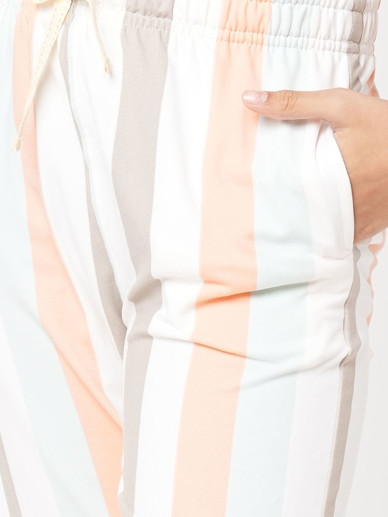 Sweet Dreams Kids Peach & White Cotton Printed Top Set