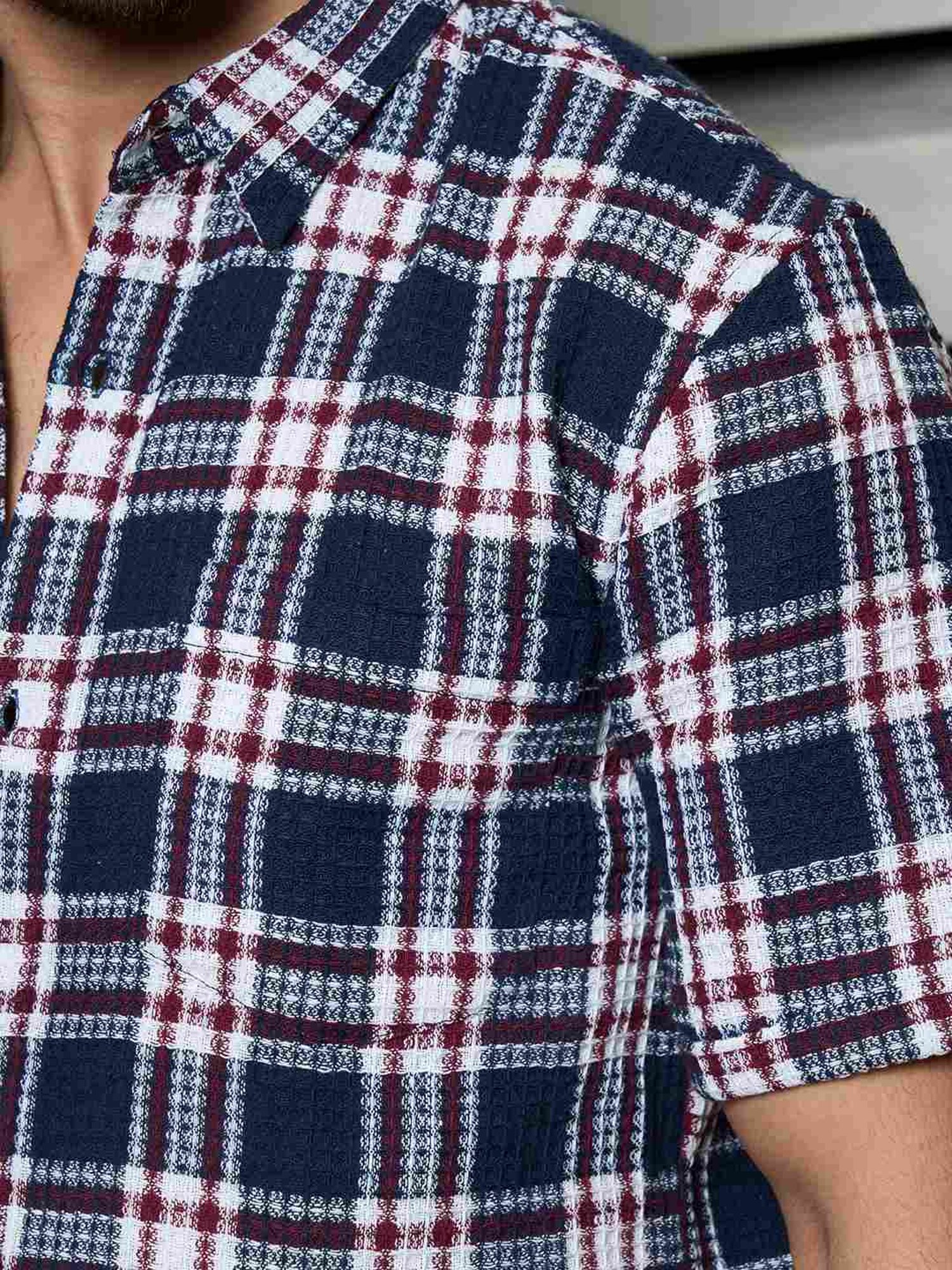 High Star Multi Cotton Regular Fit Checked Shirt