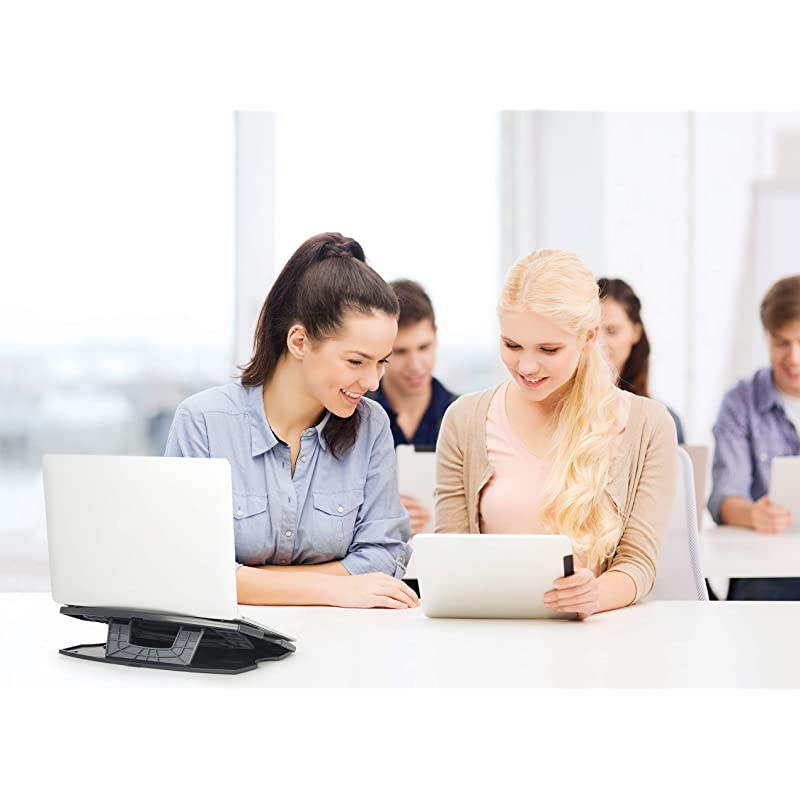 Tablet Drawing Stand Laptop Stand Riser Book Reading Stand Foldable Portable and Adjustable 6 Angles for Laptop Digital Graphic Drawing Tablet Artisul iPad Pro Wacom Cintiq Gray