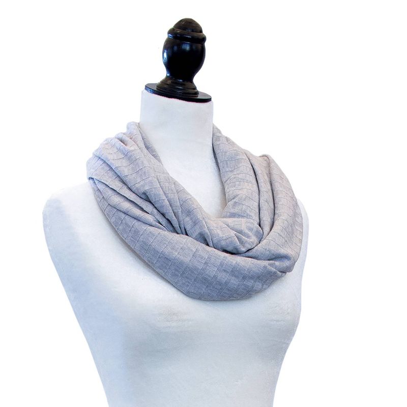 Boppy Infinity Nursing Scarf for Breastfeeding - Silver Gray