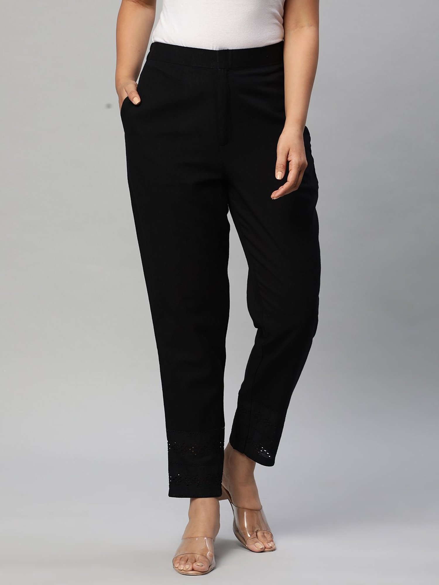Kami Kubi Black Cotton Pants