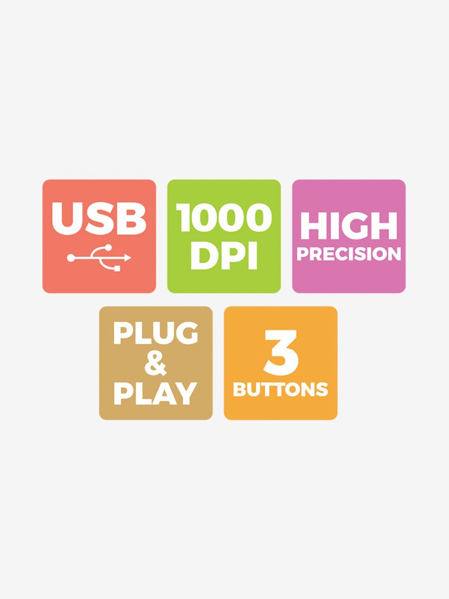 Zebronics Comfort USB Optical Wired Mouse (Black)