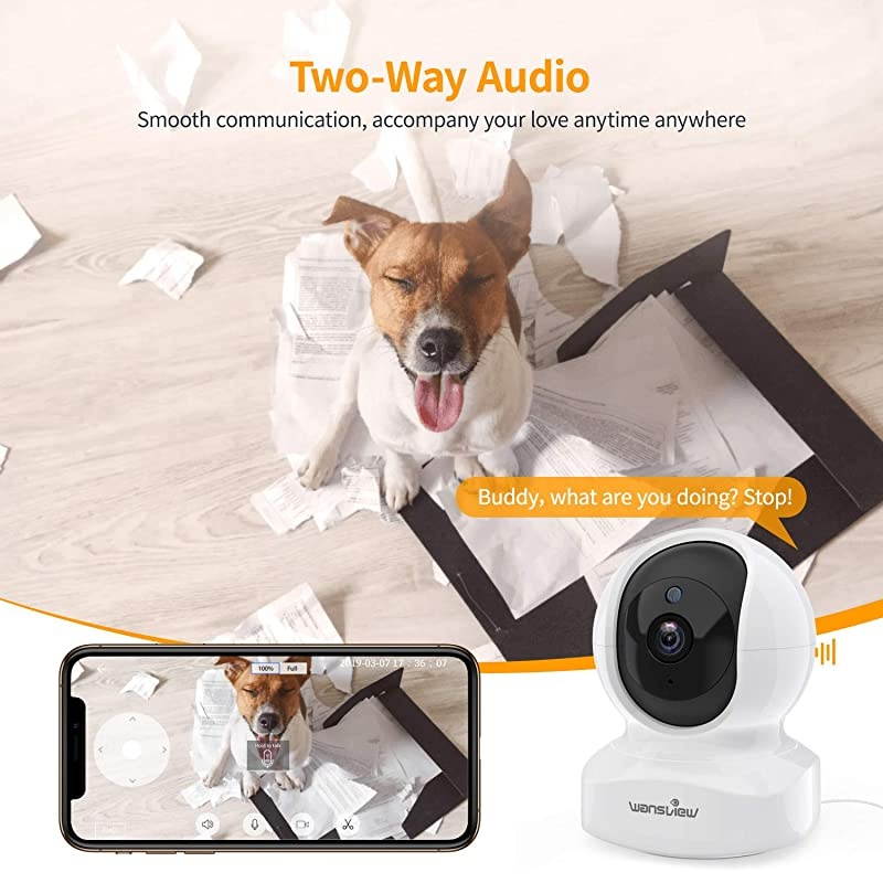 Home Security Camera Baby Camera1080P HD  Wireless WiFi Camera for PetNanny Motion Alerts 2 Way Audio Night Vision Compatible with Alexa Echo Show with TF Card Slot and Cloud