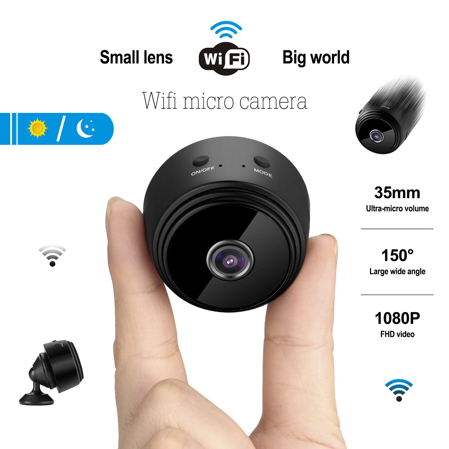 Mini Wifi Camera Hidden Camera HD 1080P DV Video Recorder Spy Cameras Night Vision