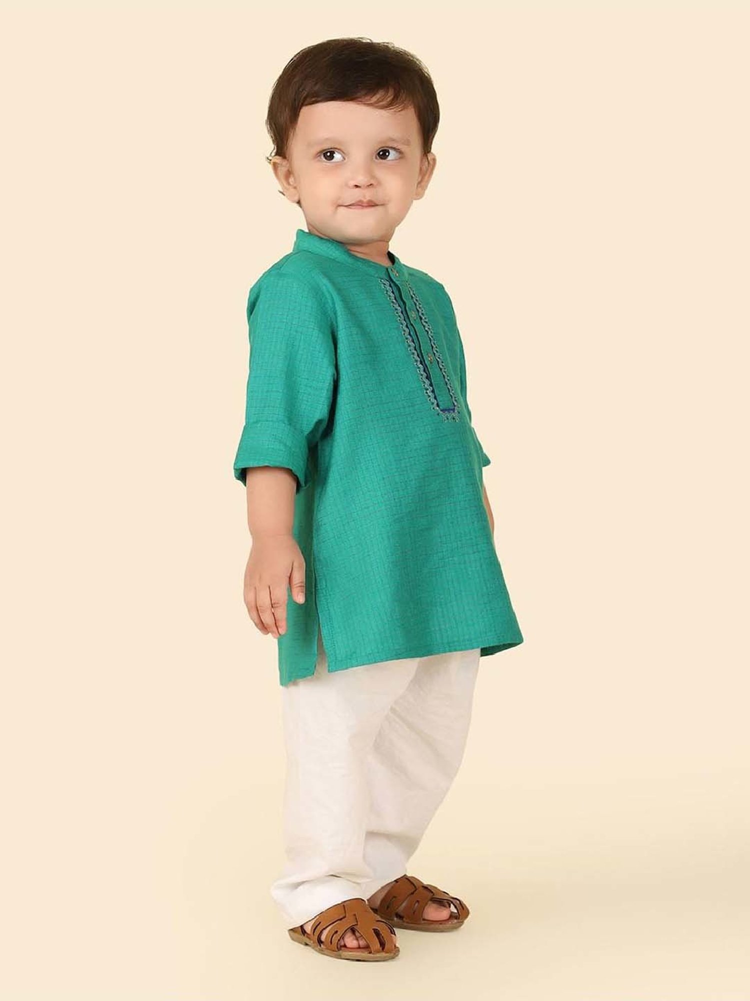 Bumzee Kids Grey & White Checks Full Sleeves Shirt, Waistcoat with Pants