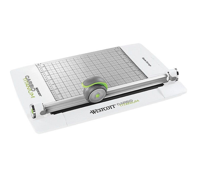 Westcott CarboTitanium Rotary Metal Base Trimmer 10 Sheets Metal 9" x 24" 16735