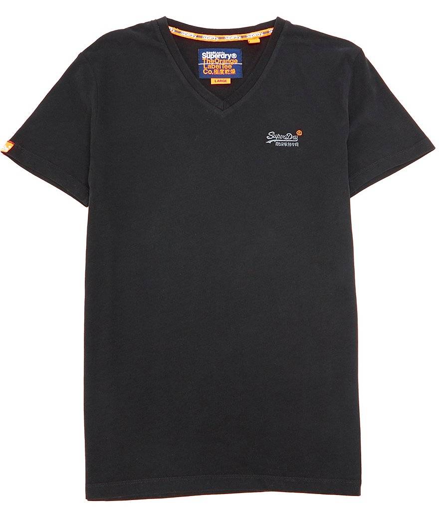 Superdry Short-Sleeve Orange Label Vintage Embroidery V-Neck T-Shirt