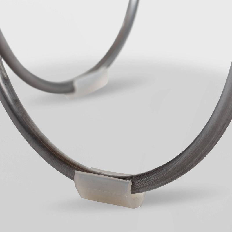 Zahra Round Side Table Black/White - Adore Decor