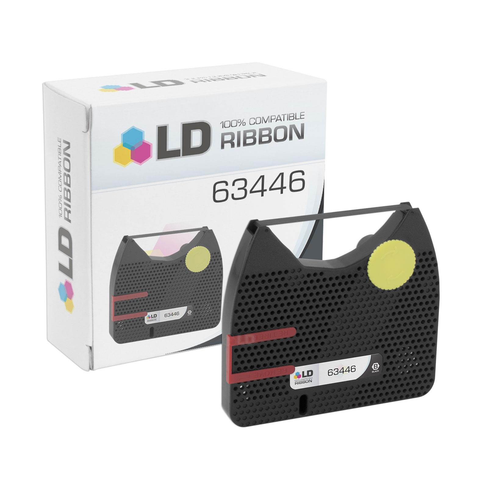 LD Compatible Printer Ribbon Cartridge Replacement for Smith Corona 63446 (Black, 3-Pack)