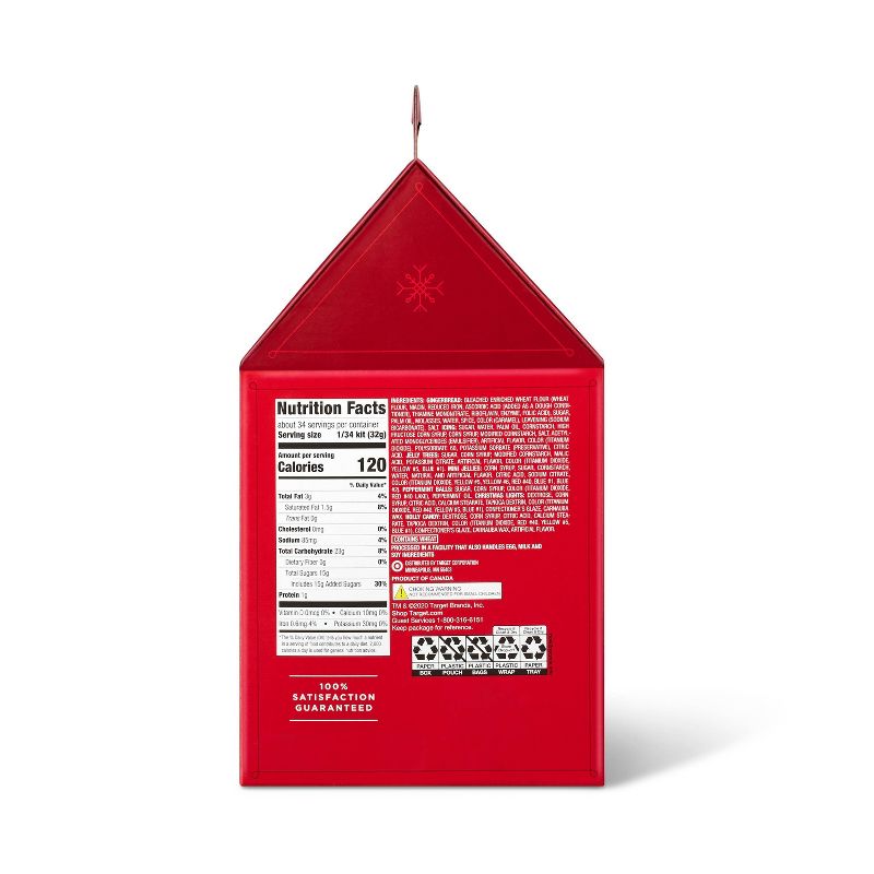 Holiday Deluxe Gingerbread House Kit - 38.8oz - Wondershop™