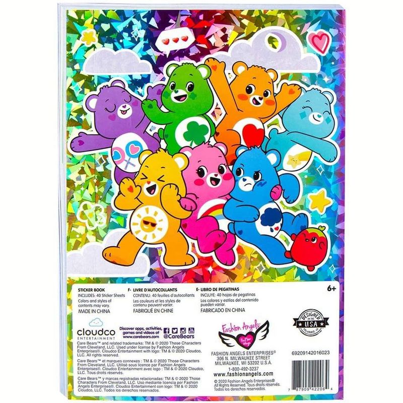 Fashion Angels Care Bears 1000+ Unbearably Cute Sticker Book