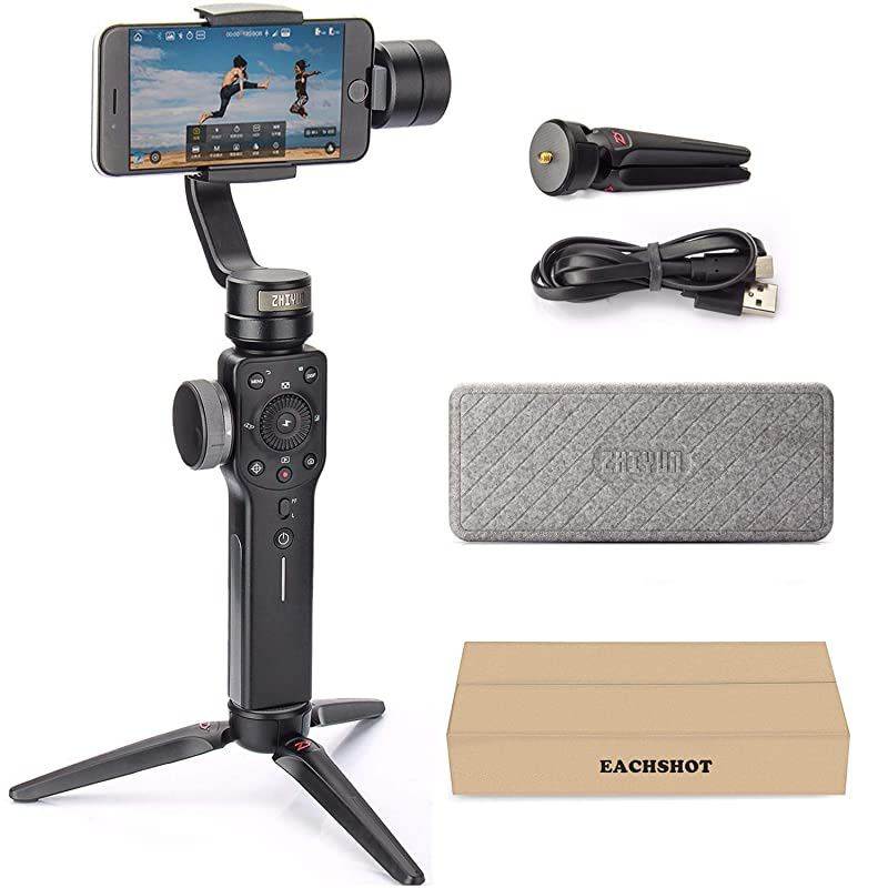 Smooth 4 3Axis Handheld Gimbal Stabilizer YouTube Video Vlog Tripod for iPhone 11 Pro Xs Max Xr X 8 Plus 7 6 SE Android Cell Phone Smartphone
