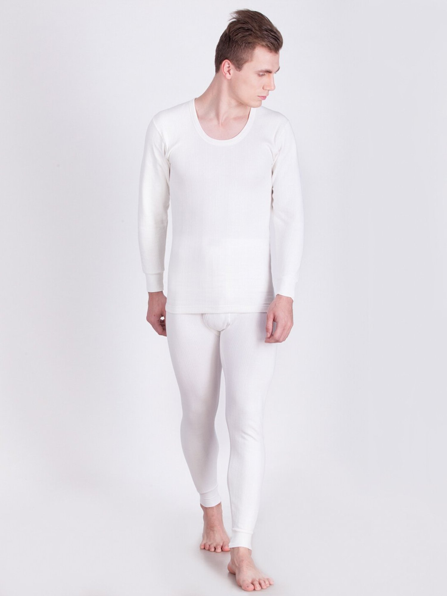 Dollar White Regular Fit Thermal Top