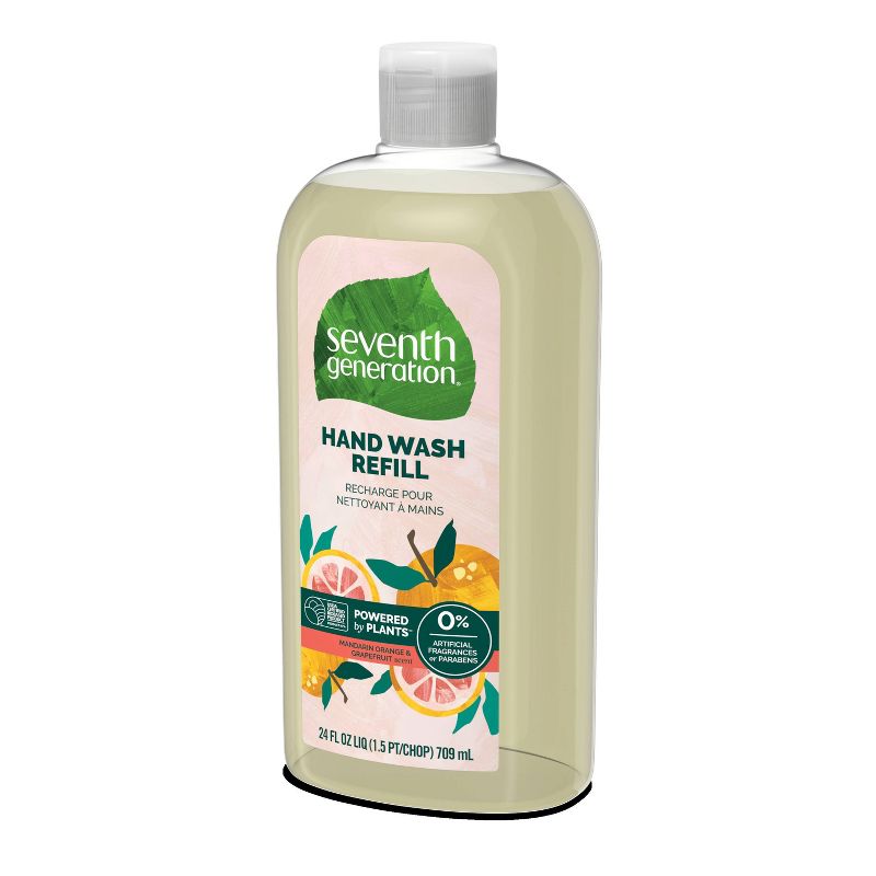Seventh Generation Hand Wash Refill - Mandarin Orange & Grapefruit - 3pk/72 fl oz