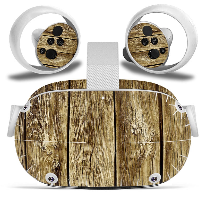 Amify Vinyl Skin Sticker for Oculus Quest 2 VR Headset Controller PVC Decals Cute Cartoon Wrap Cover for Oculus Quest 2 Accessories