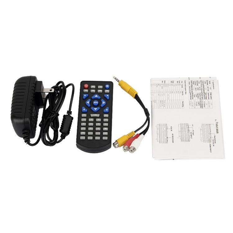 Mini Portable LED Projector 1080P HD Multimedia VGA AV USB SD Card Proyector LED