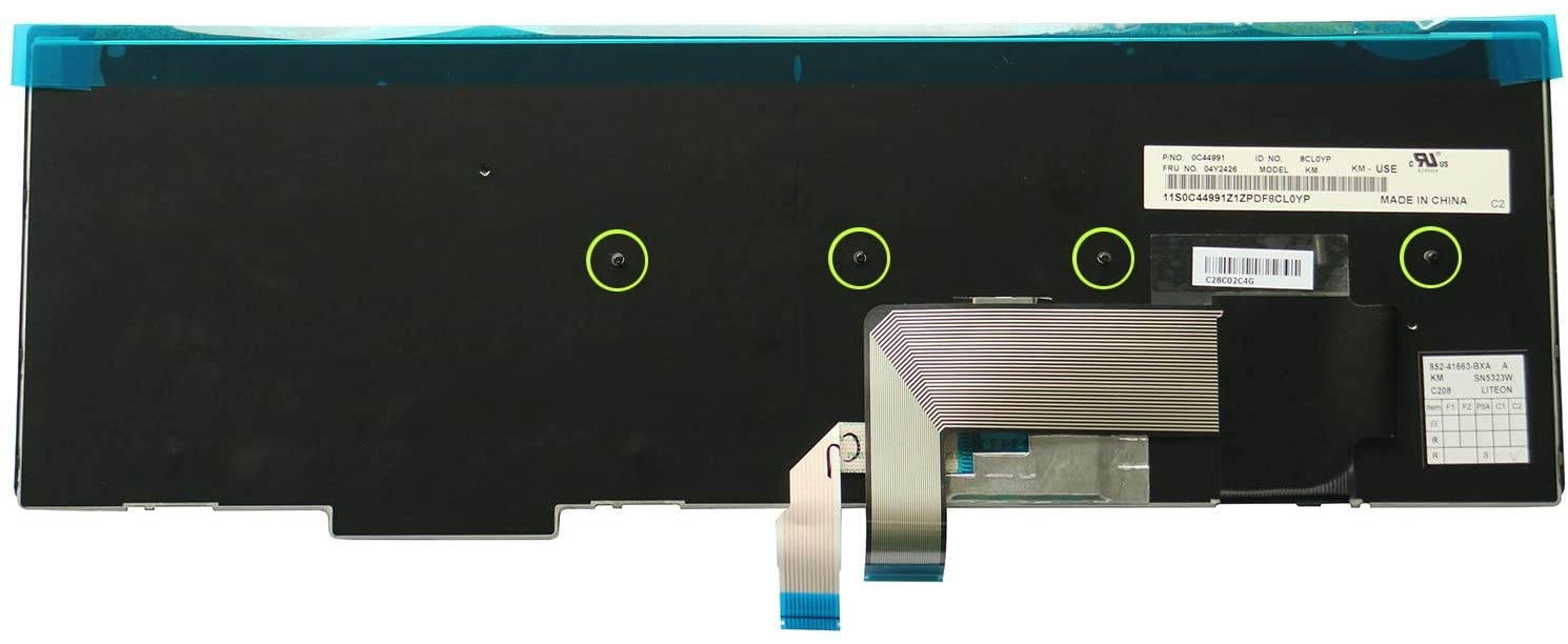 AUTENS Laptop Replacement Keyboard for Lenovo ThinkPad E531 E540 Laptop No Backlight (4 Fixing Screws)