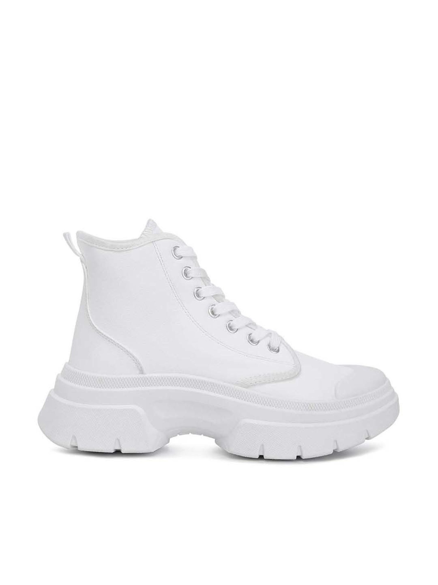 London Rag Women's White Derby Boots