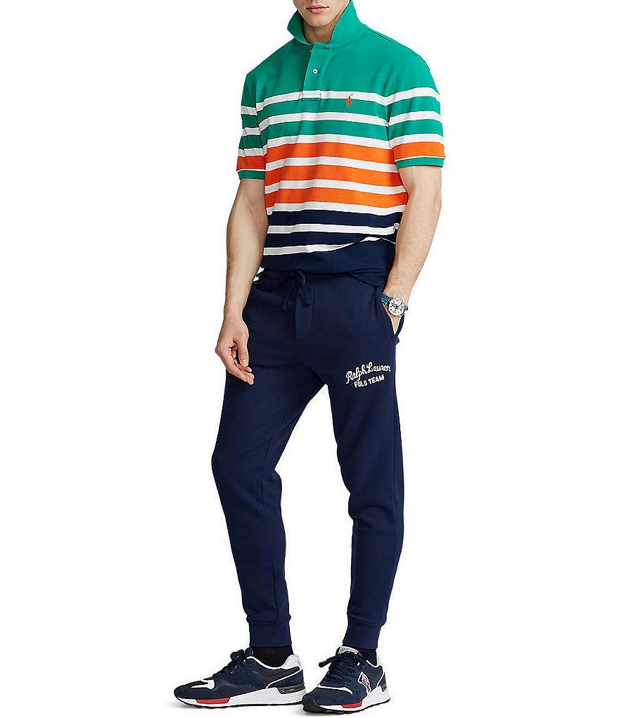 Visconti Petal Print Short-Sleeve Polo Shirt