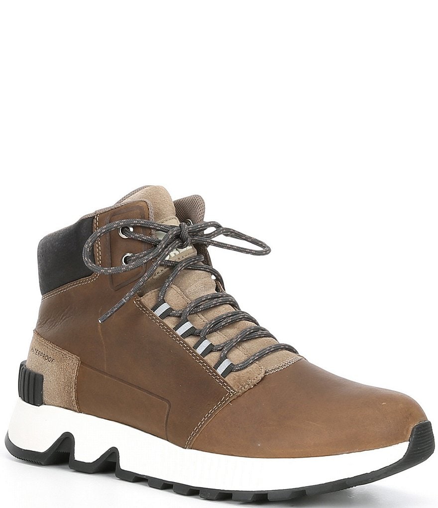 Sorel Men's Mac Hill Mid Leather Suede Lace-Up Waterproof Boots