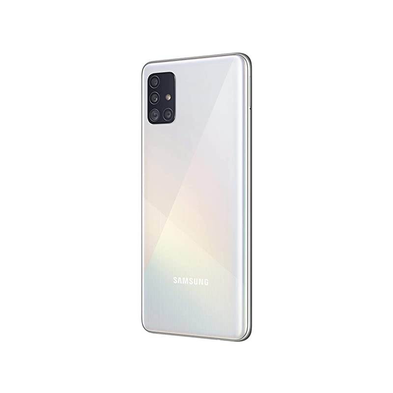 Galaxy A51 A515F 128GB DUOS GSM Unlocked Phone w/Quad Camera 48 MP + 12 MP + 5 MP + 5 MP (International Variant/US Compatible LTE) - Prism Crush White