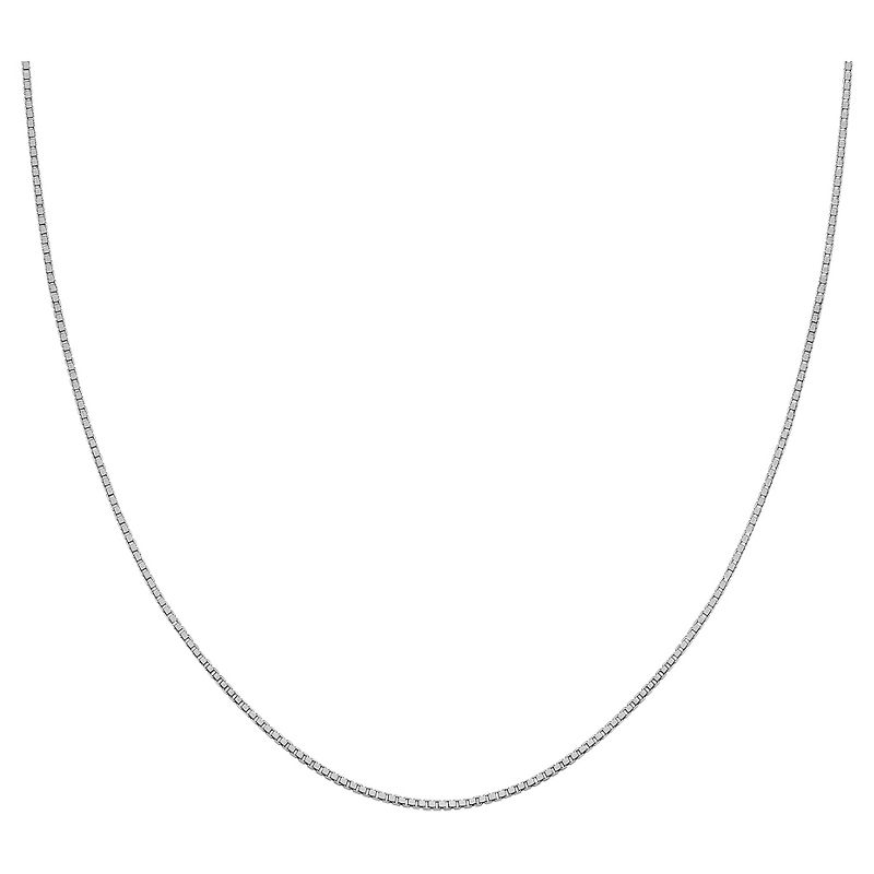 Pompeii3 3/4ct Round Bezel Solitaire Real Pendant 14K White Gold