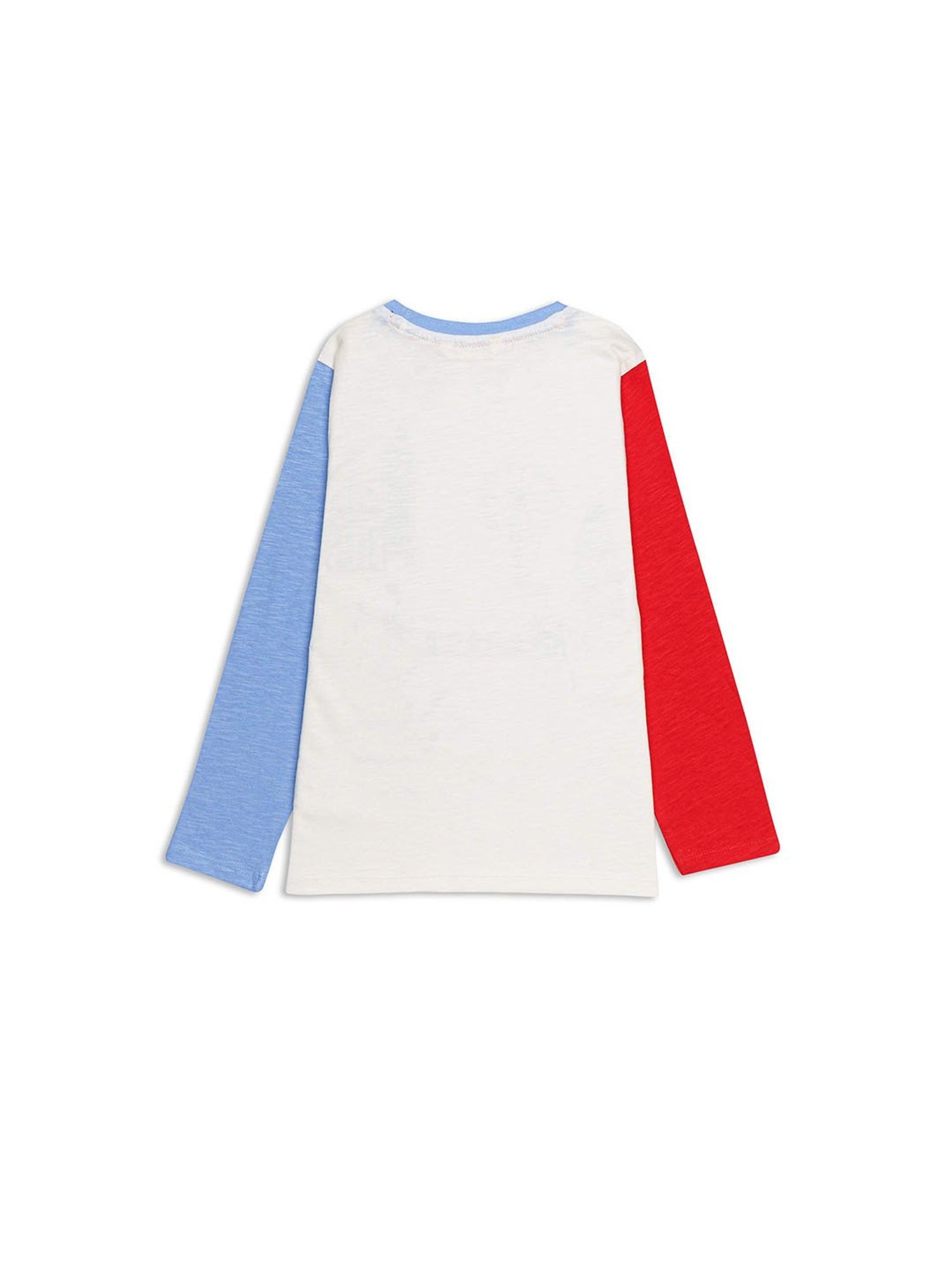 H by Hamleys Boys White Printed Full Sleeves T-Shirt