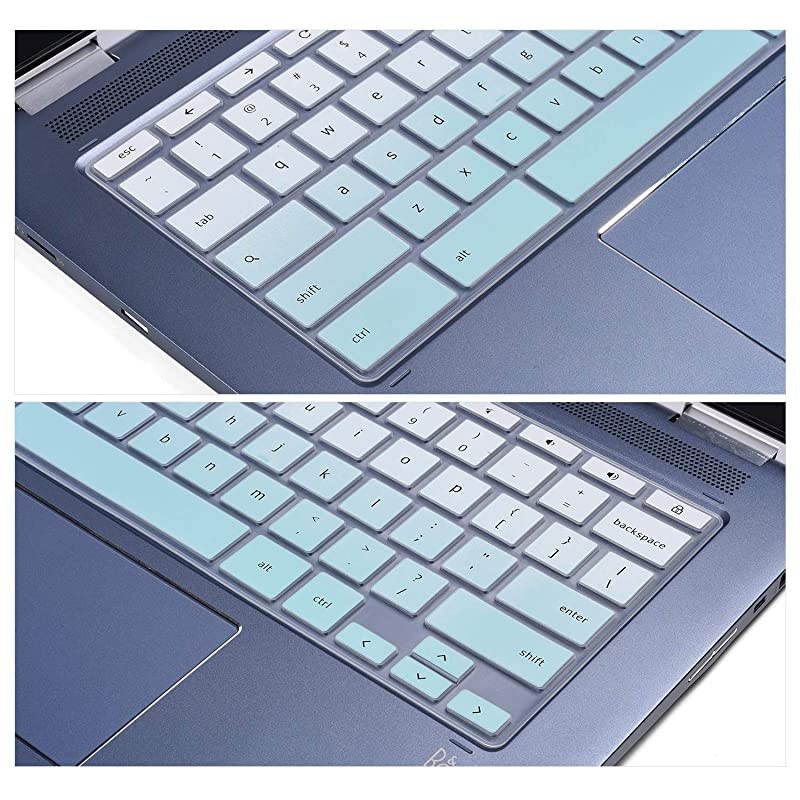 Cover Skins Compatible with Hp chromebook 14a G5,HP Chromebook X360 14" Touchscreen ,HP 2-in-1 14" Touchscreen Chromebook,HP Chromebook 14-DA 14B-CA Series(Ombre Hot Blue)