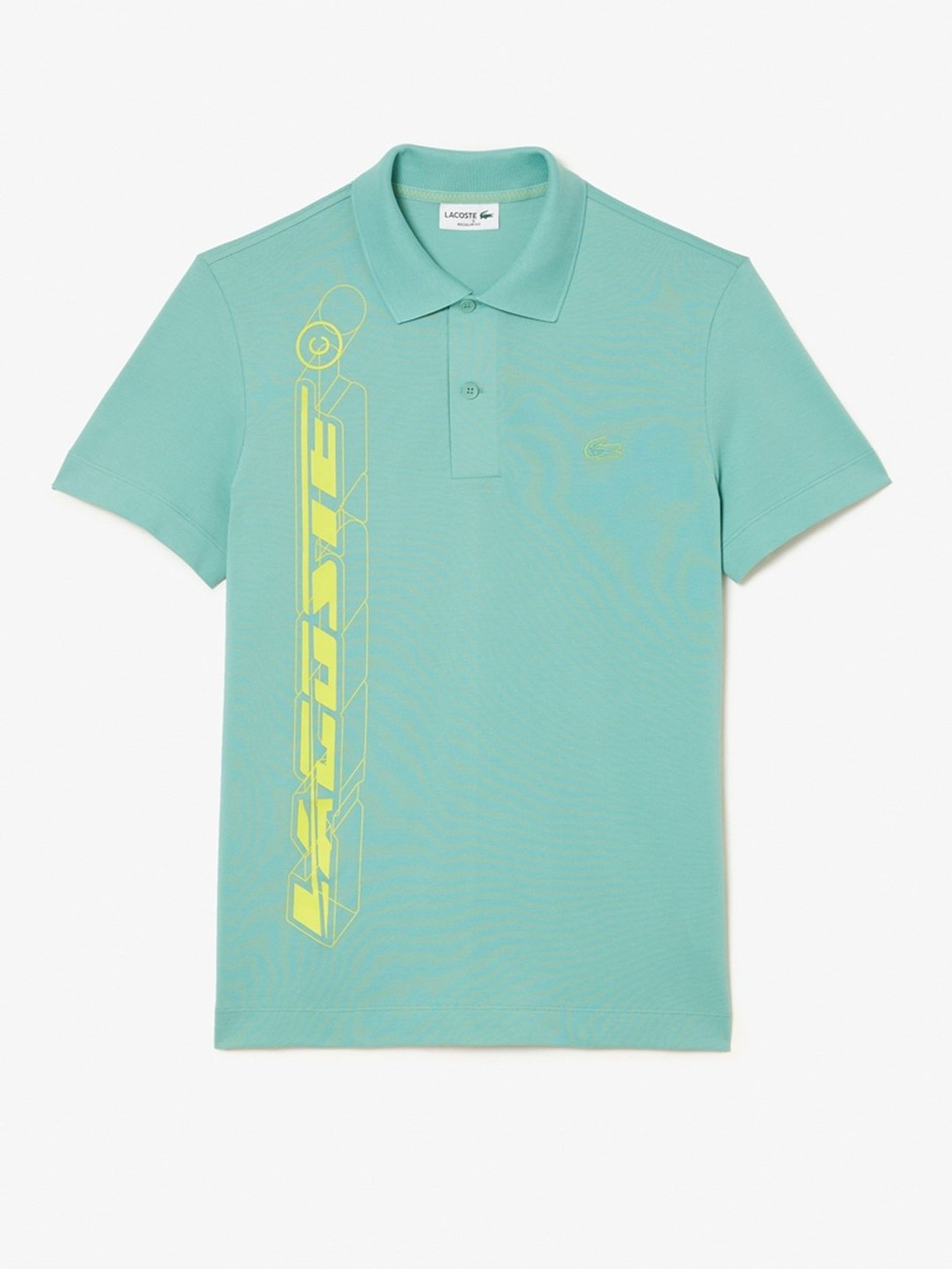 Lacoste Green Regular Fit Printed Polo T-Shirt